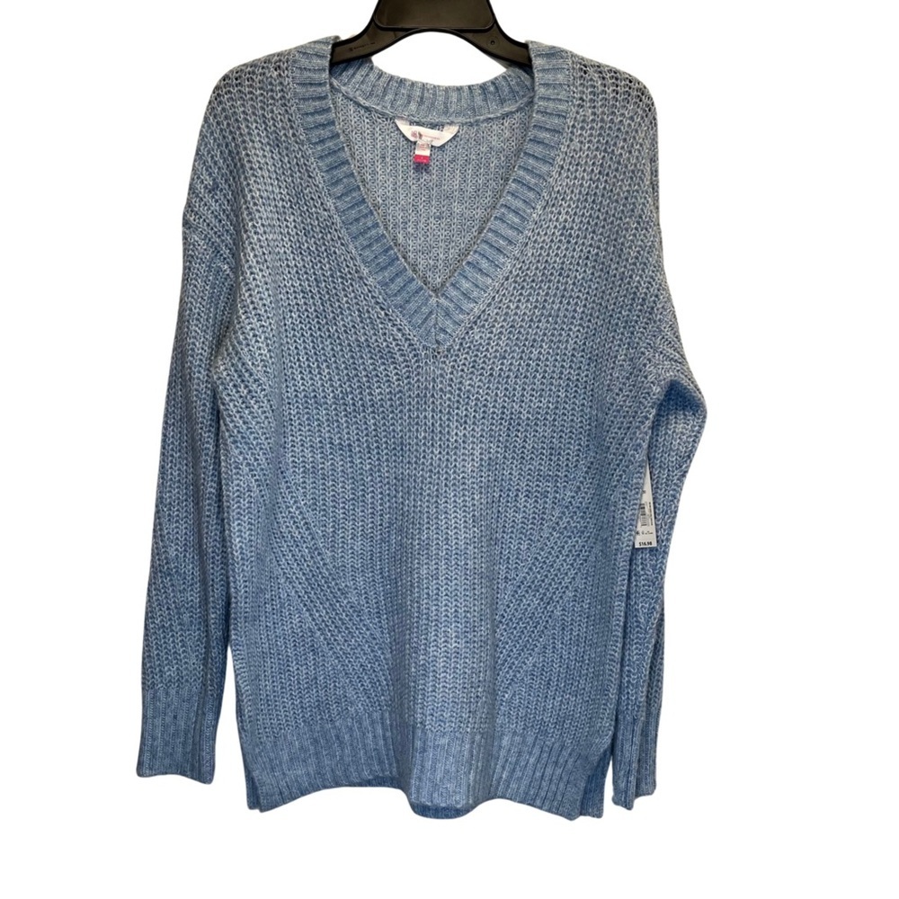 NWT No Boundaries Light Blue Women Sweater Junior Size Large 11-13